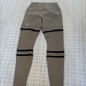 ALO Yoga Olive and Black Leggings